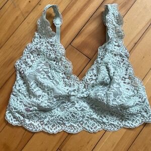La Senza Light Blue Lace Bralette Bralette Bralette Size S/P